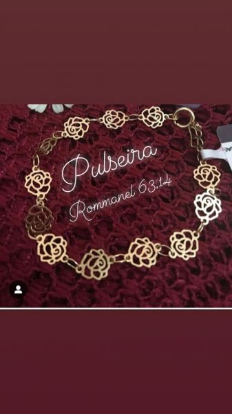 PULSEIRA JOIA FOLHEADA - TAMANHO 14